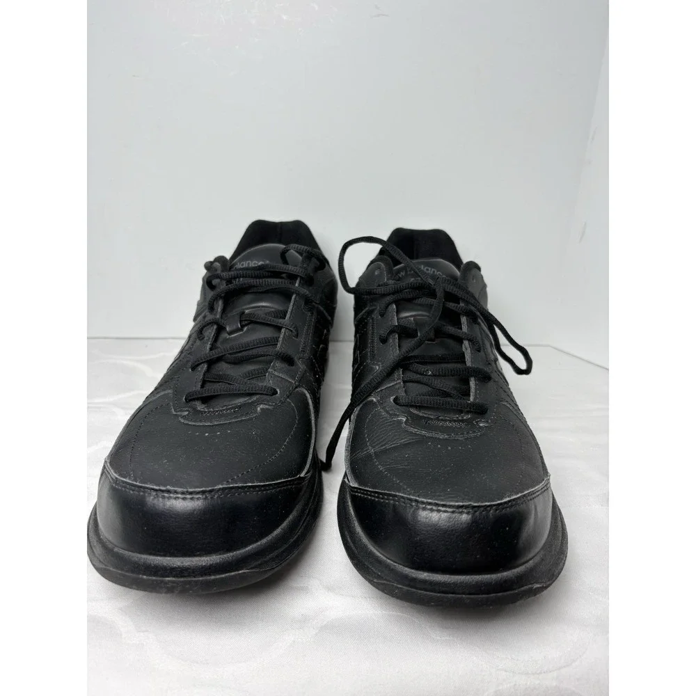 New Balance 577 Shoes Mens 13 B Walking Black Leather Sneakers Lace Up  MW577BK